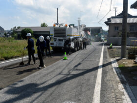 市道流岡中田井線舗装工事