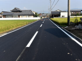 市道流岡中田井線舗装工事